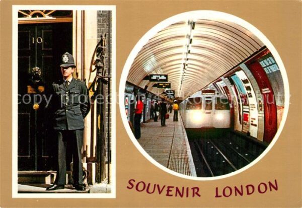 Polizei Downing Street U-Bahn Oxford Circus Und