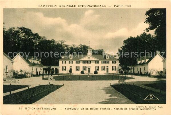 Exposition Coloniale Internationale Pari Section des Etats-Unis Reproduction de