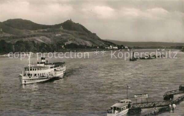 Dampfer Seitenrad Bad Godesberg Drachenfels
