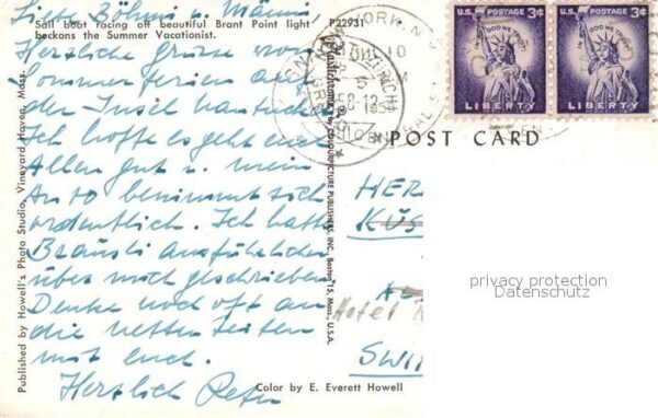 Leuchtturm Lighthouse Brant Point Light Sail Boat Racing Nant – Bild 2