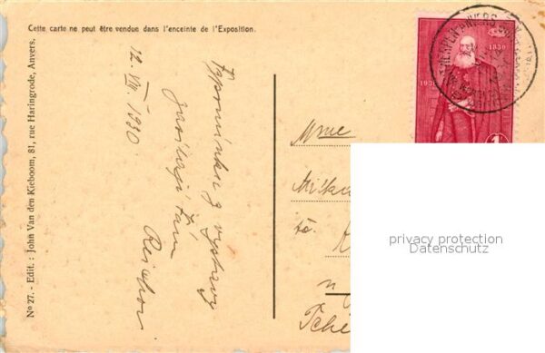 Exposition Internationale Anvers 1930 Pavillon de l'Angleterre – Bild 2