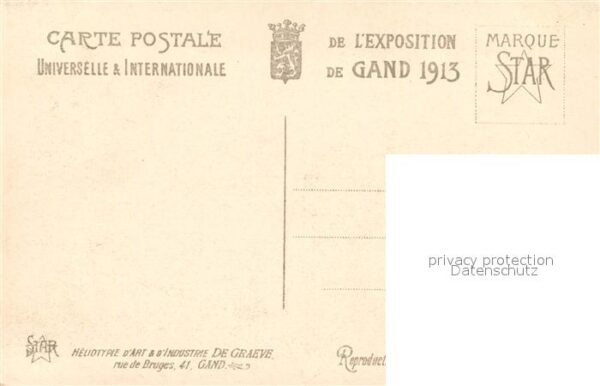 Exposition Universelle Gand 1913 Fontaine Monumentale Section Francaise – Bild 2