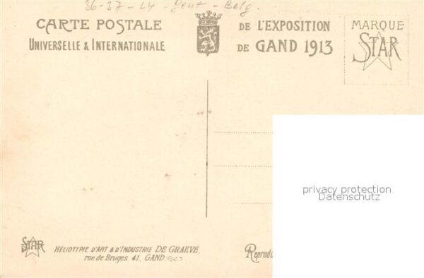 Exposition Universelle Gand 1913 Palais du Congo – Bild 2