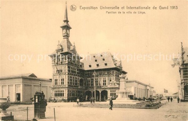 Exposition Universelle Gand 1913 Pavillon de la Ville de Liege