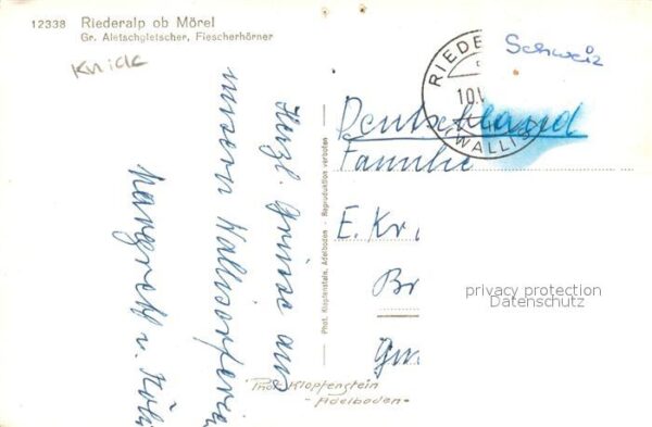 Gletscher Riederalp ob M?rel Grosser Aletschglets – Bild 2