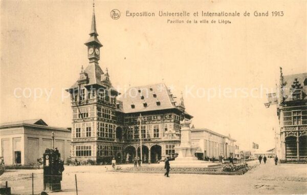 Exposition Universelle Gand 1913 Pavillon de la Ville de Liege