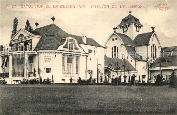 Exposition Universelle Bruxelles 1910 Pavillon de l'Allemagne