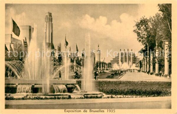 Exposition Internationale Bruxelles 1935 Allee du Centenaire