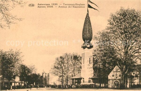 Exposition Internationale Anvers 1930 Avenue de l'Exposition