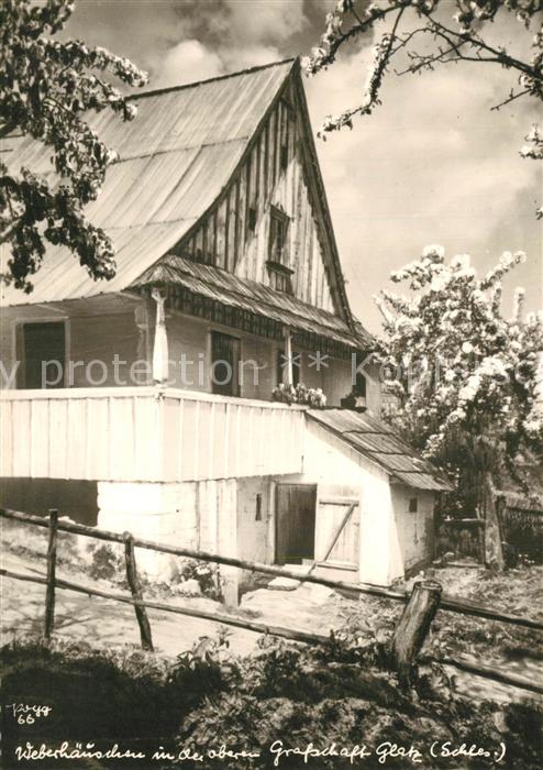 Foto Popp Nr. 66 Weberh?uschen Grafschaft Glatz Schle