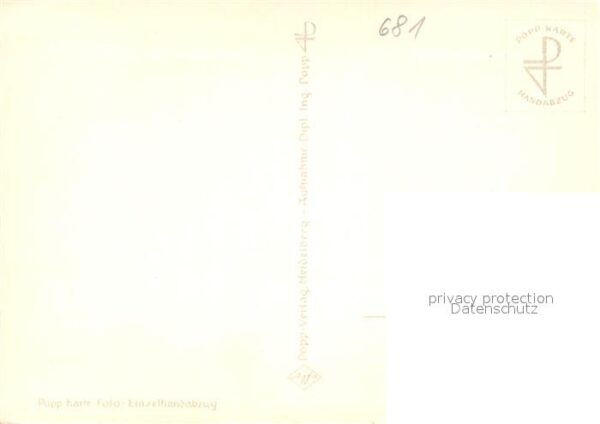Foto Popp Nr. 424 Mannheim Schiller-Denkmal Jesuitenk – Bild 2