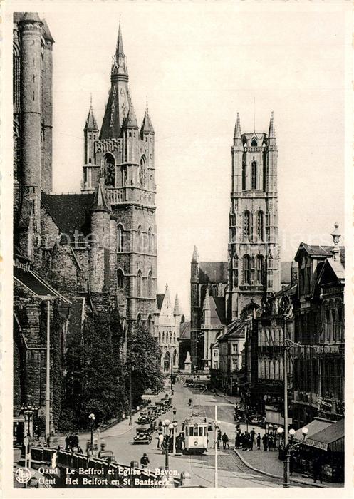 Strassenbahn Gand Le Beffroi Eglise St. Bavon
