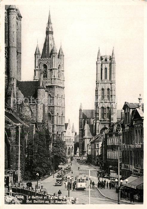 Strassenbahn Gand Beffroi Eglise St. Bavon