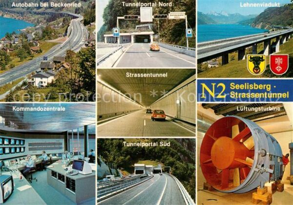 Autobahn N-2 Seelisberg-Strassentunnel Lehnenvia