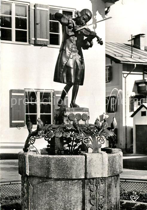 Mozart Wolfgang Amadeus Mozartbrunnen St. Gilgen Wolfgangsee Sa