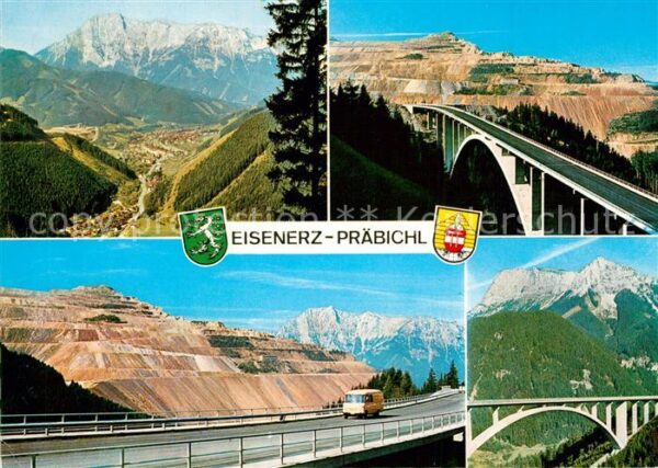 Br?cken Bridges Ponts Eisenerz-Pr?bichl Kremplgrabenbr?cke Er