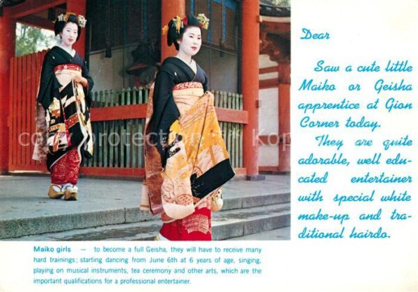 Geisha Maiko Girls Higashiyama-ku Kyoto Japan