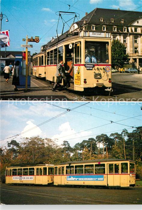 Strassenbahn Triebwagen Typ ST 6 Eberstadt