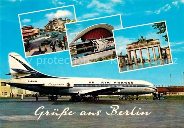 Flugzeuge Zivil Air France Caravelle Flughafen Berlin