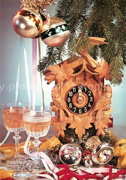Uhren Kuckucksuhr Wein Weihnachten