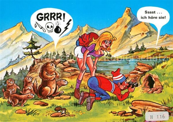 Murmeltier Comic Humor