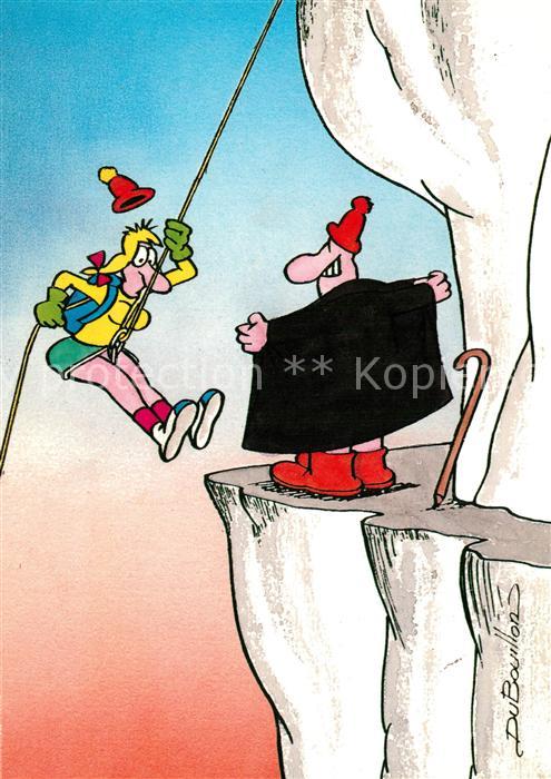 Bergsteigen Klettern Humor K?nstlerkarte Du Bouillon