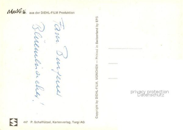 Mecki Nr. 447 Geige Regenschirm Rosen – Bild 2