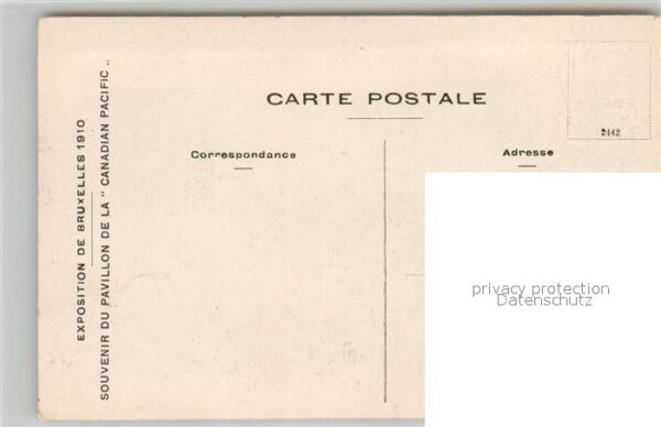 Exposition Universelle Bruxelles 1910 Pavillon de la Canadian Pacific – Bild 2