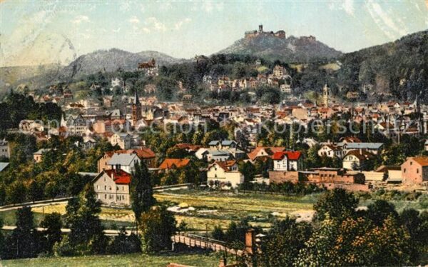 Eisenach Thueringen Panorama Wartburg