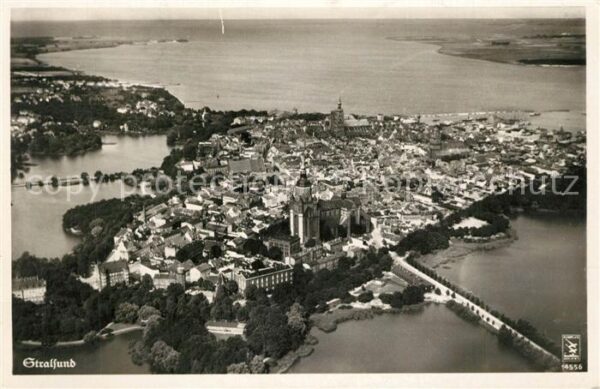 Stralsund Mecklenburg Vorpommern Fliegeraufnahme