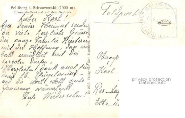 Feldberg Schwarzwald Bismarck Denkmal Seebuck – Bild 2