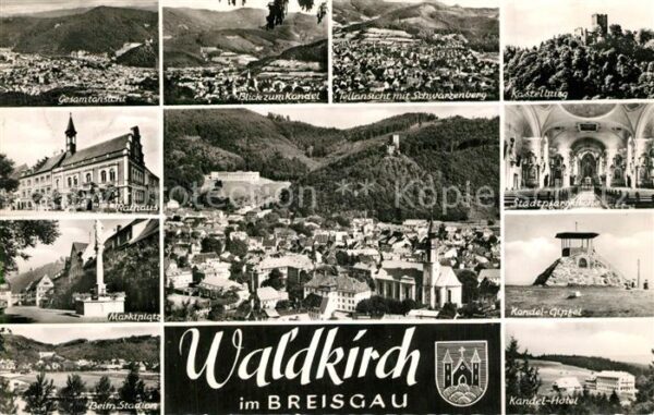 Waldkirch Breisgau Rathaus Stadion Stadtpfarrkirche Kandel