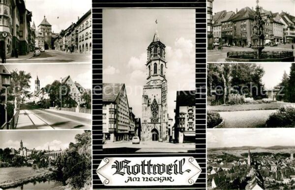 Rottweil Neckar Stadttor Brunnen Kirche