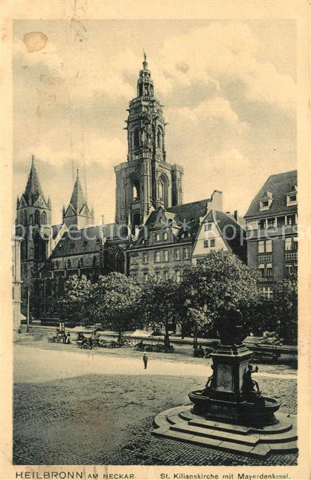 Heilbronn Neckar Sankt Kilianskirche Mayerdenkmal