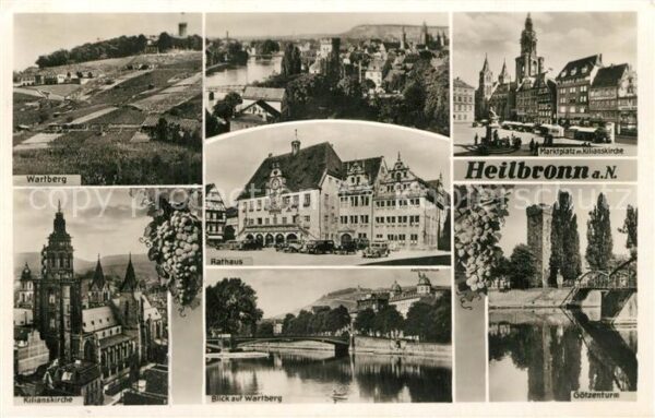 Heilbronn Neckar Wartberg Rathaus Marktplatz Kilianskirc