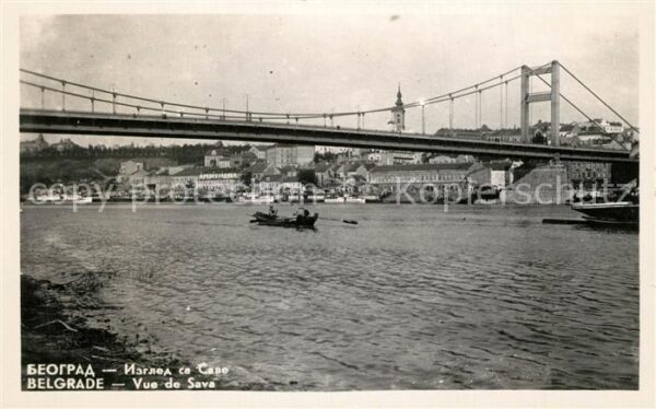 Beograd Belgrad Vue de Sava