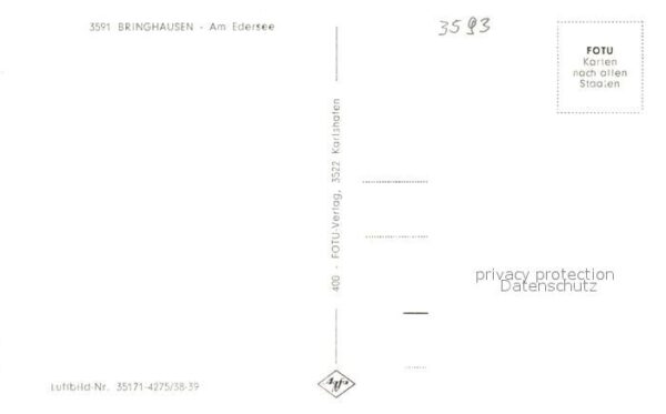 Bringhausen Fliegeraufnahme Edersee – Bild 2