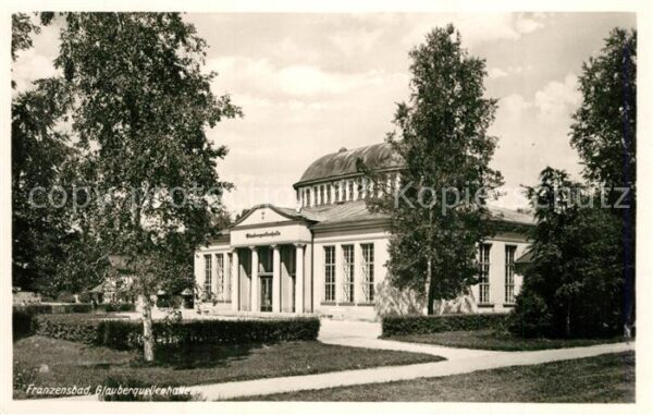 Franzensbad Boehmen Glaubergquellenhalle