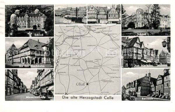 Celle Niedersachsen Schloss Markt Rathaus Stechbahn