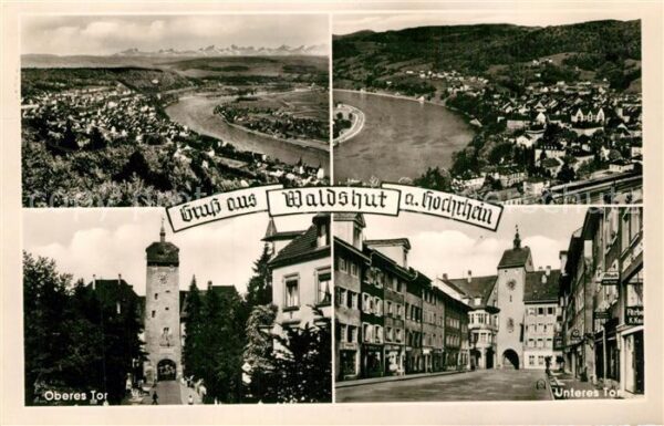 Waldshut-Tiengen Oberes Tor Unteres Tor Panorama