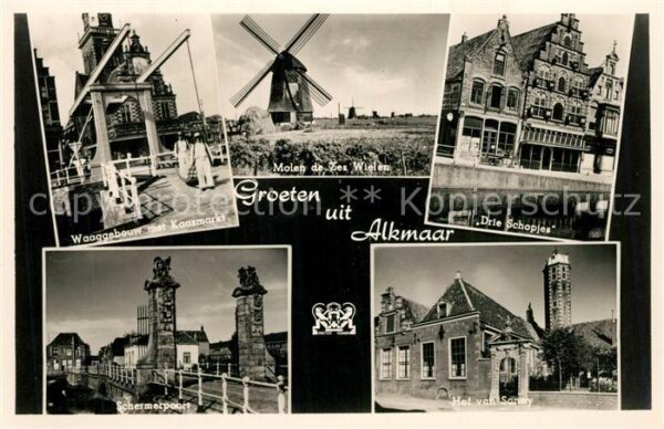 Alkmaar Waaggebouw Kaasmarkt Drie Schopjes Sche