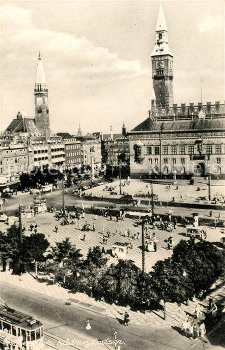 Copenhagen Kobenhavn The Town Hall square