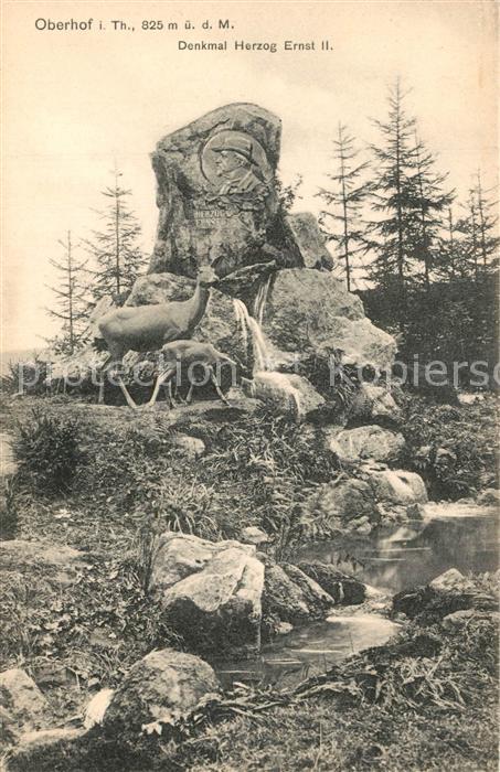 Oberhof Thueringen Denkmal Herzog Ernst II