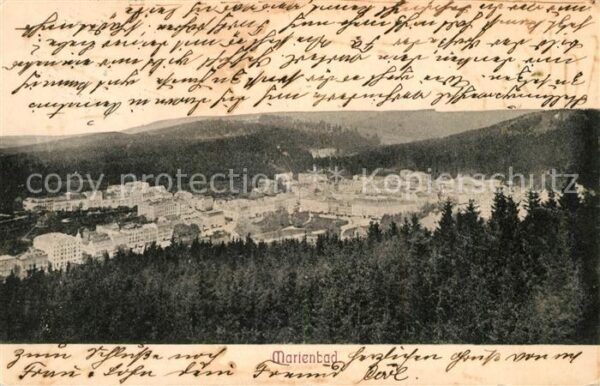 Marienbad Tschechien Boehmen Panorama