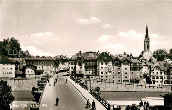 Bad Toelz Isarbrücke Kirche