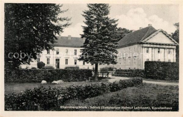 Rheinsberg Schloss Sanatorium Helmut Lehmann Kaval