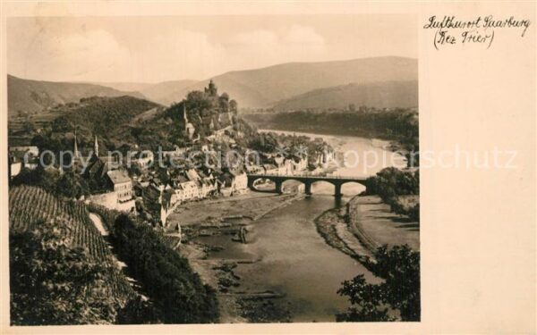 Saarburg Saar Fliegeraufnahme