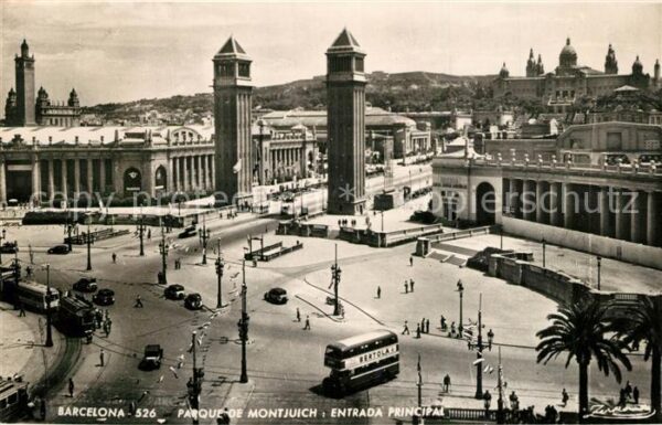 Barcelona Cataluna Parque de Montjuich Entrada Principal