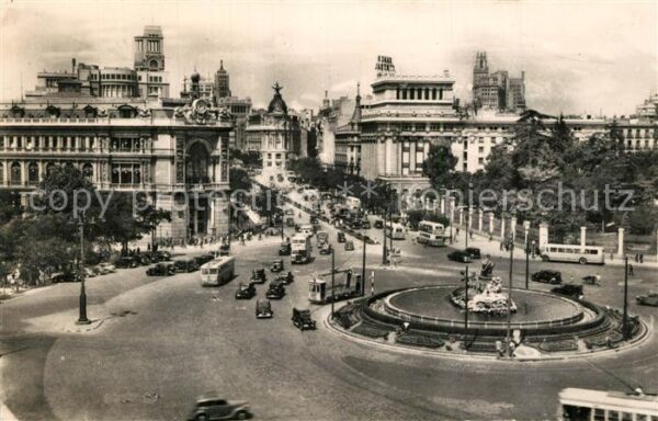 Madrid Spain Calle de Alcala desde Cibeles
