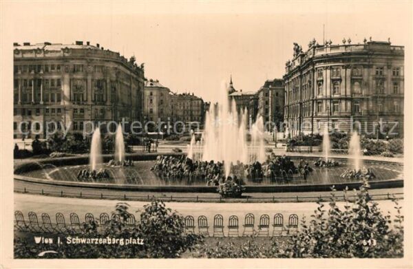 Wien Schwarzenbergplatz Wasserspiele